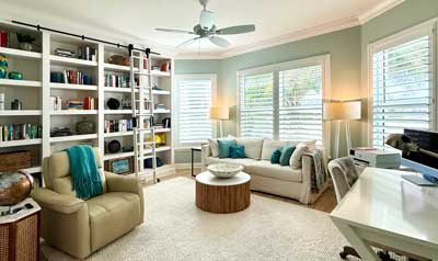 Guest bedroom, Open floor plans, Interior Design - in the Villages of Florida.