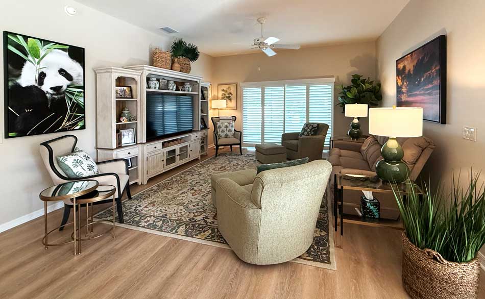 The Finished Space looks balanced and inviting ! balanced and inviting, Green, Stony Brook Courtyard Villa, Interior Design - by Ruth Dyer.