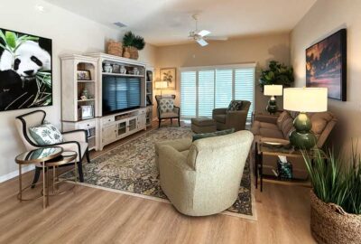 Space looks balanced and inviting ! balanced, inviting, Green, Stony Brook Courtyard Villa,.